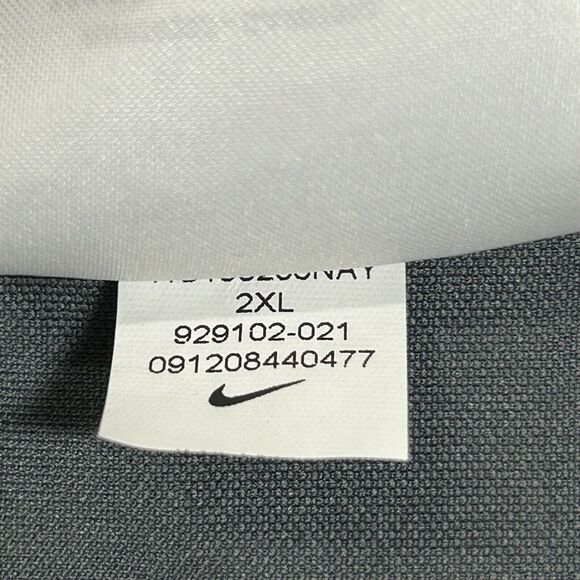 Nike Essential Emboss Polo Shirt Men’s XXL Gray Striped Dri-Fit Golf Performance - Picture 10 of 10